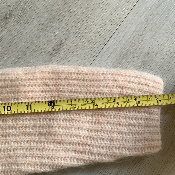Madewell Plus Cable Havener Pullover Sweater light pink size S Alpaca wool - Picture 15 of 16